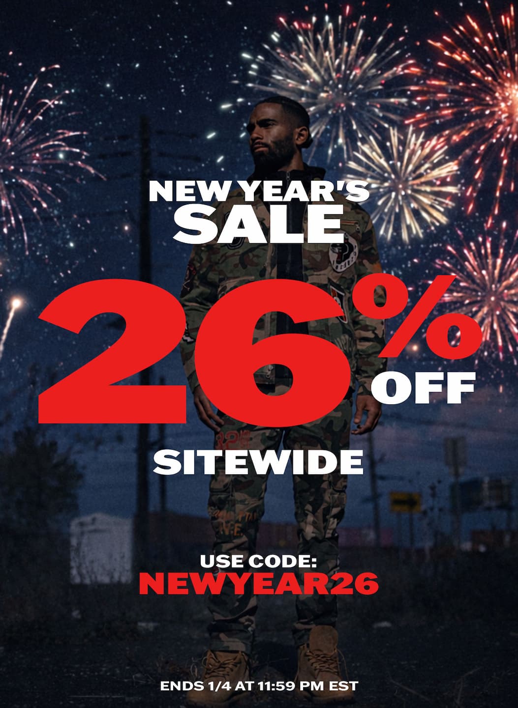 New Year's Sale: 26% off sitewide with code NEWYEAR26