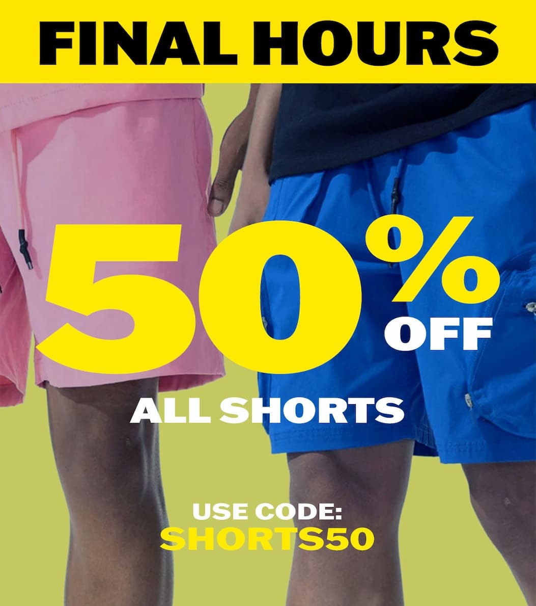 2 DAYS ONLY: 50% off all shorts with code SHORTS50.