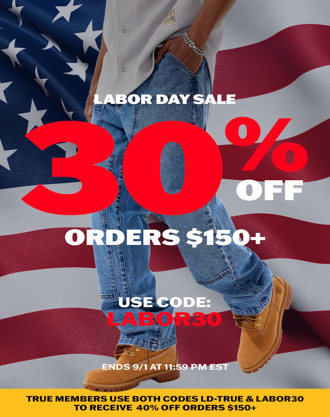 Labor Day Sale: 30% OFF orders $150+ with code LABOR30