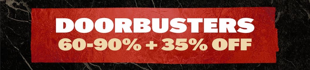 Doorbusters 60-90% off