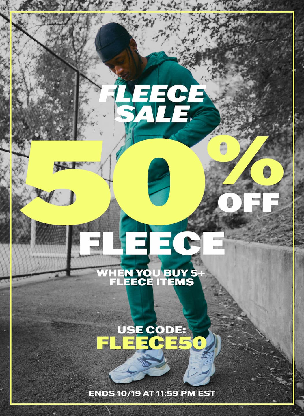 For a limited time, save 50% off Uptown Fleece when you buy 5 or more fleece items. It's the perfect opportunity to stock up for the colder months.