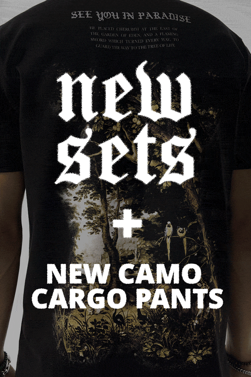new sets & new camo cargo pants