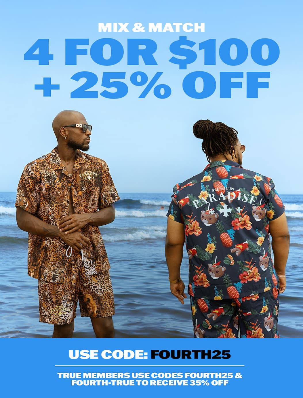 Mix and Match 4 for $100 + 25% OFF with code FOURTH25