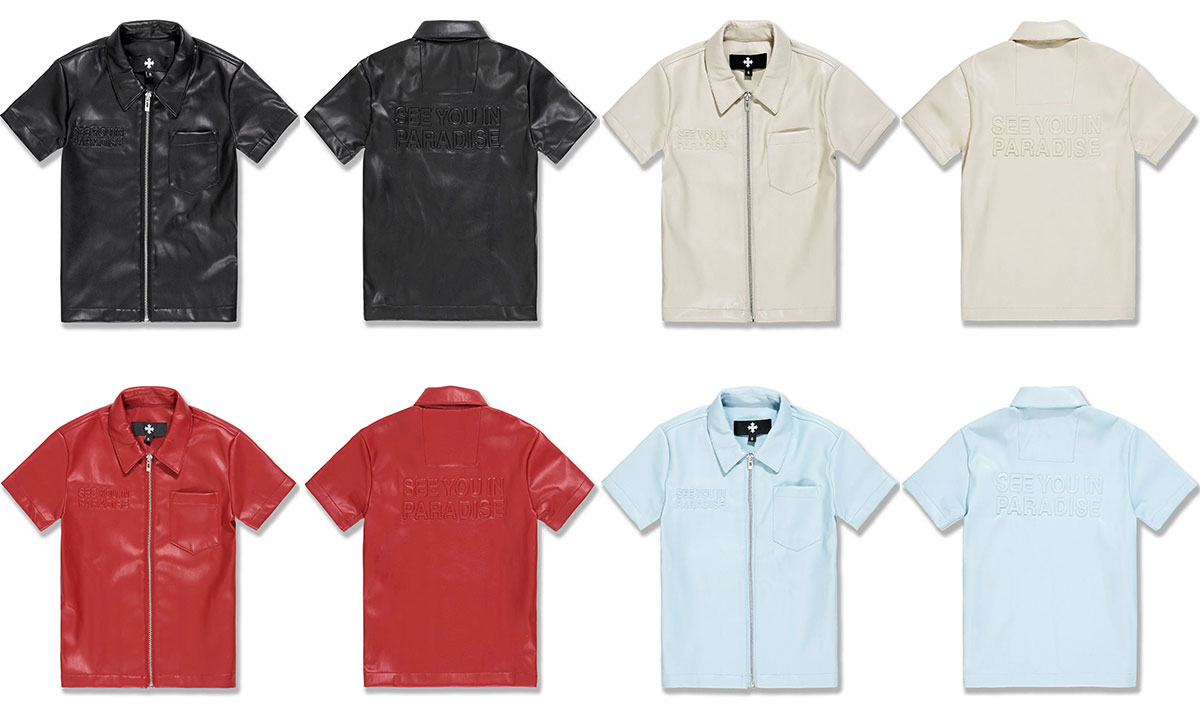 KIDS THRILLER FULL ZIP S/S SHIRT