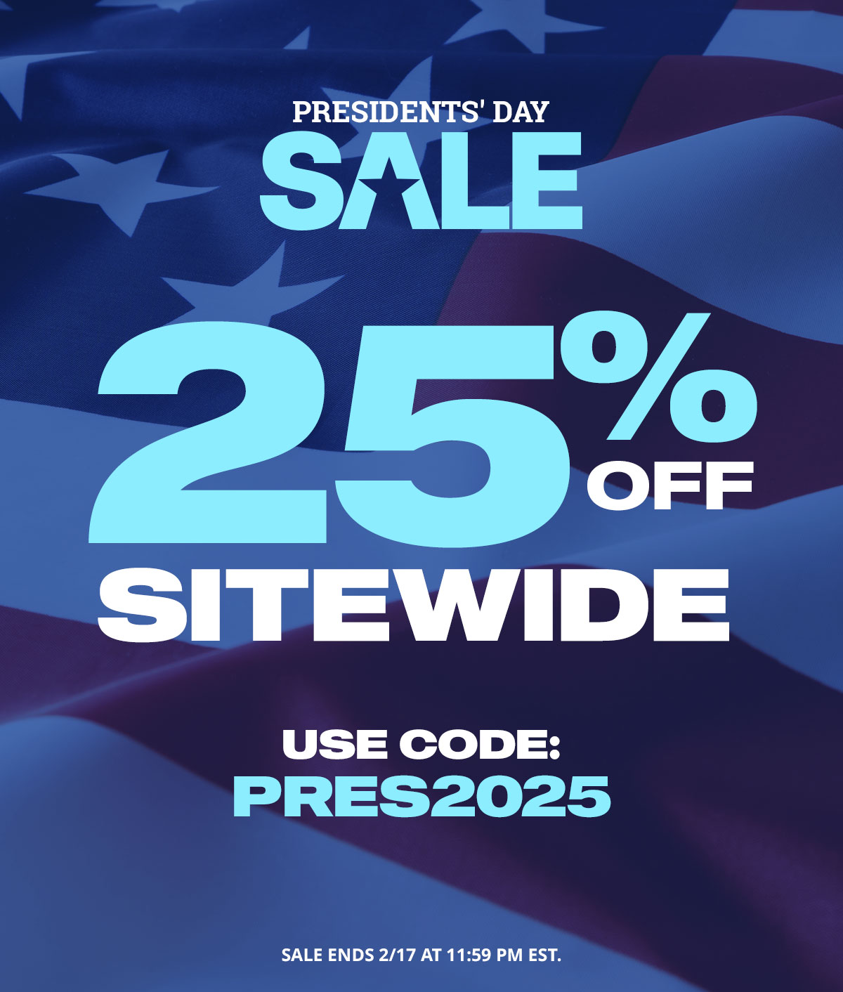 Save 25% off sitewide with code PRES2025