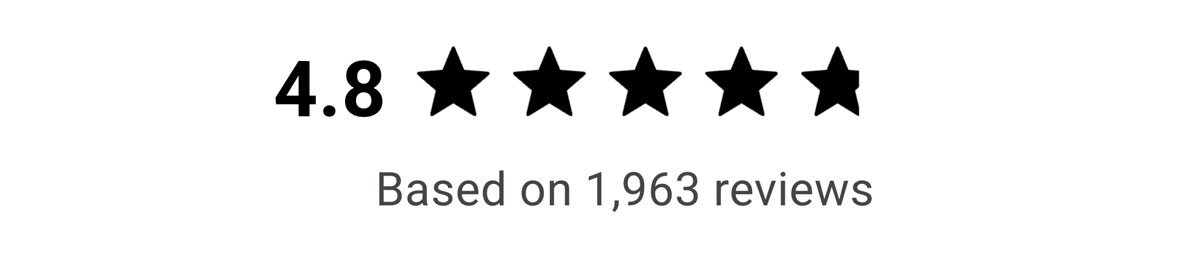 Rating of 4.8 - based on 1,920 reviews
