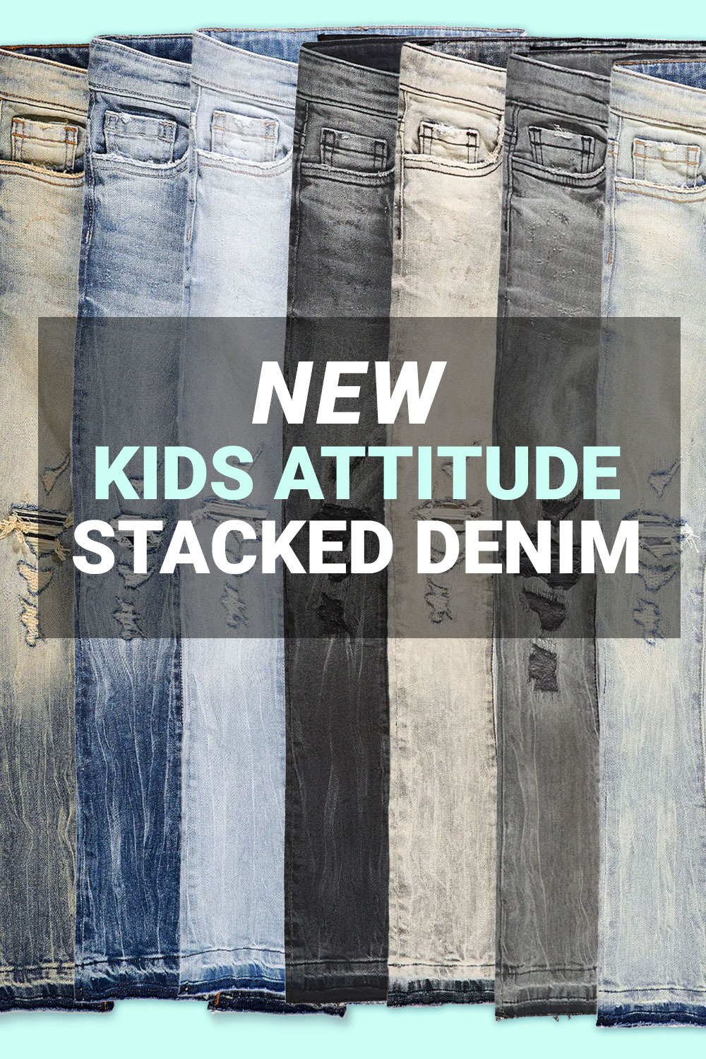 New Kids Attitude Stacked Denim