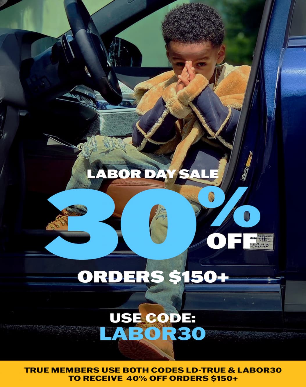 Labor Day Sale: 30% off orders $150+ with code LABOR30