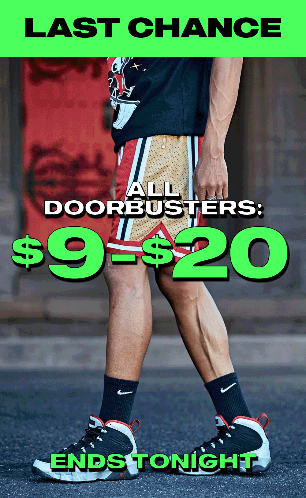Last Chance: All Doorbusters $9 - $20. Ends tonight.