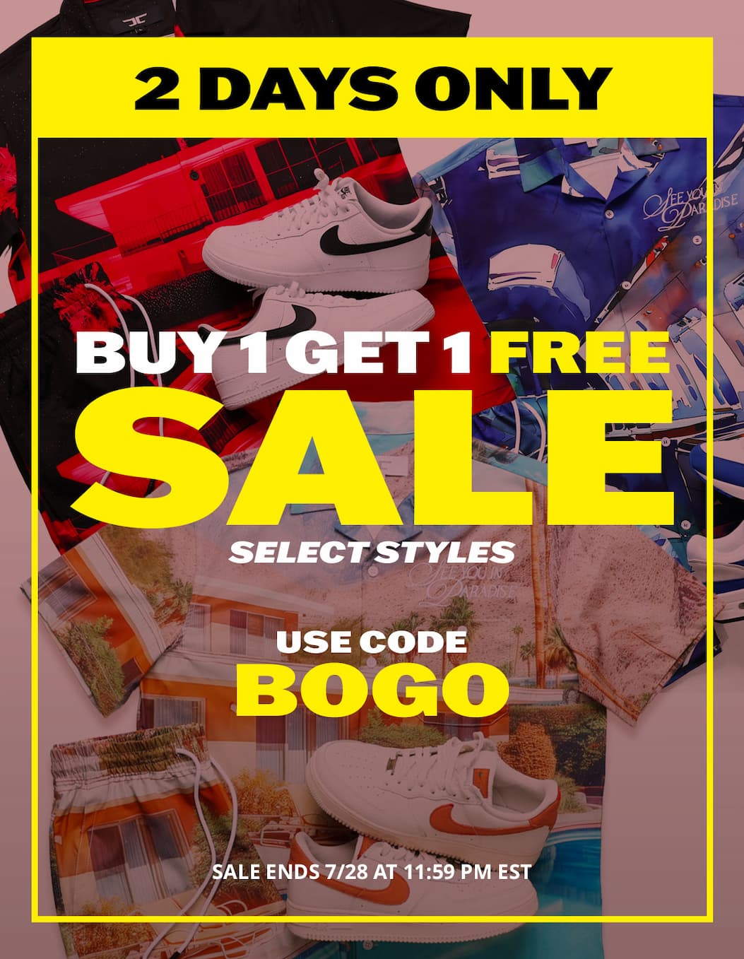 2 Days Only: Buy 1 Get 1 FREE Sale - Select Styles - with code BOGO