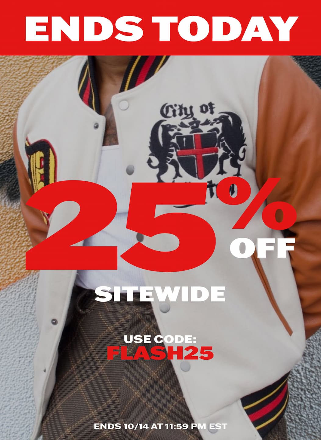 Ends Today: 25% off sitewide with code FLASH25