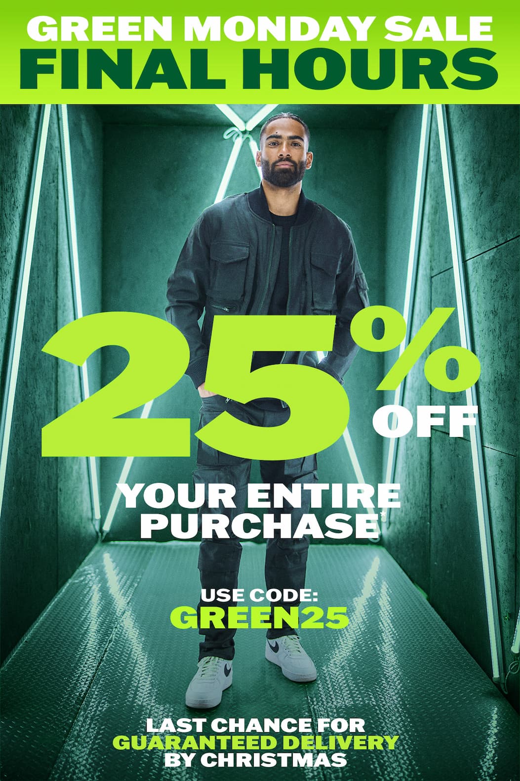 25% off your entire purchase with code GREEN25