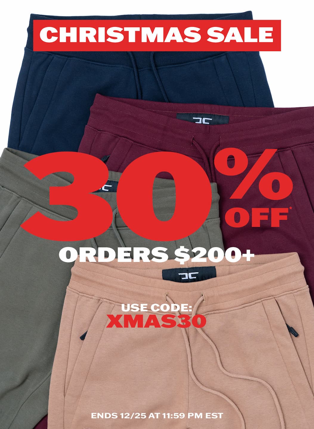 Christmas Sale: 30% off orders $200+ with code XMAS30