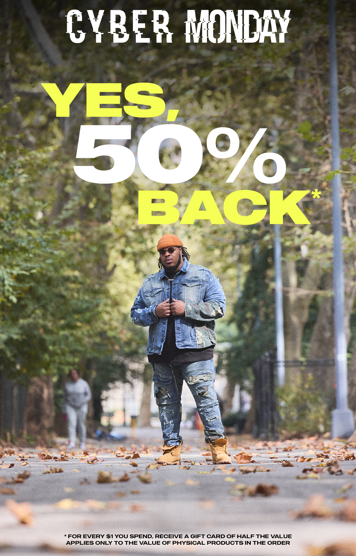 Yes, 50% back.