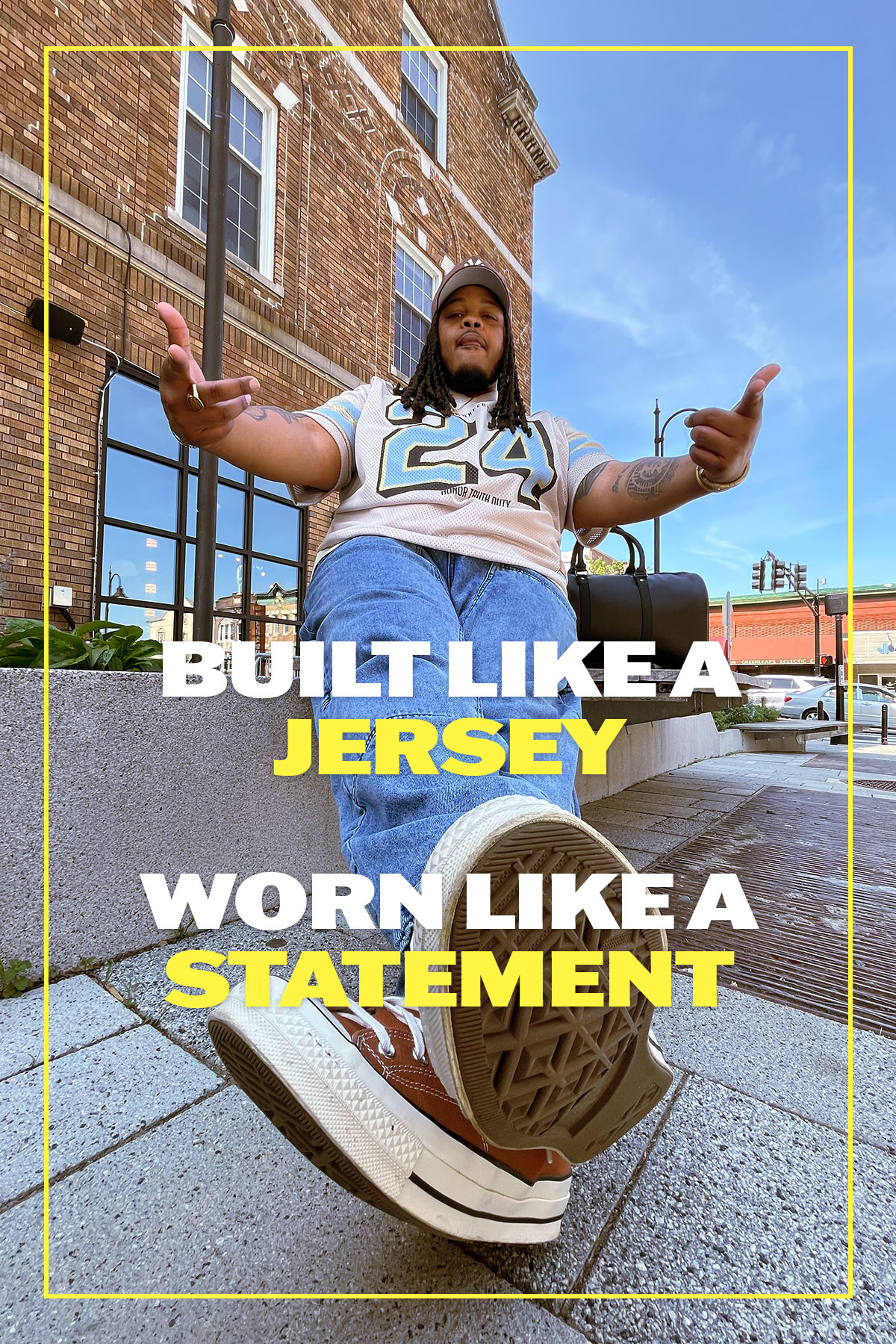 Built like a jersey, worn like a statement