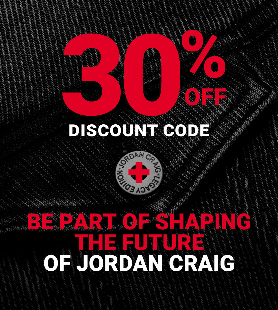 30% OFF discount code + be part of shaping the future of Jordan Craig