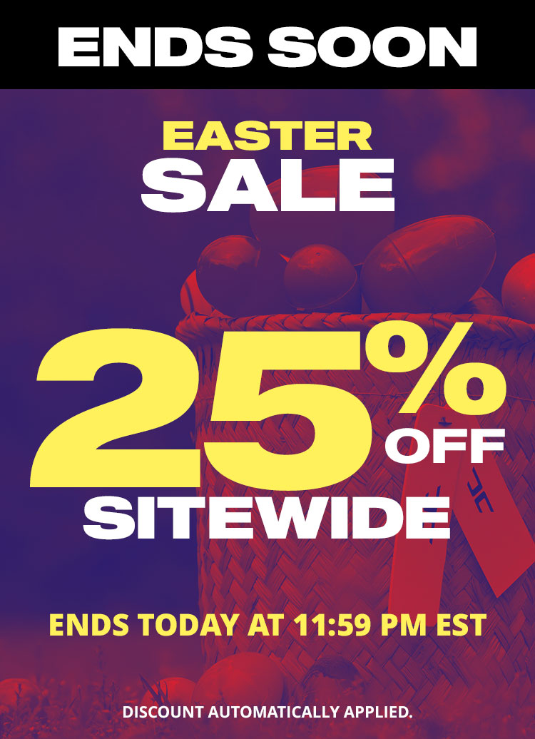 Easter Sale: 25% off your entire purchase. Discount applied automatically.