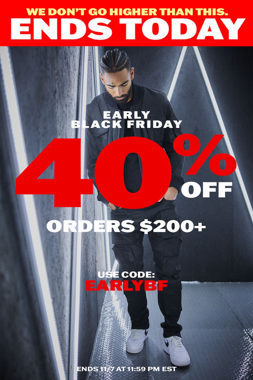 Early Black Friday: 40% off orders $200+. Use code EARLYBF