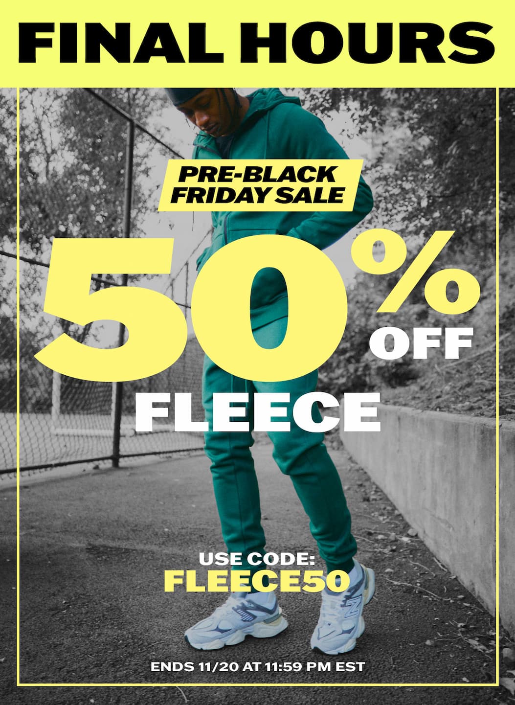Final Hours: 50% OFF Fleece with code FLEECE50