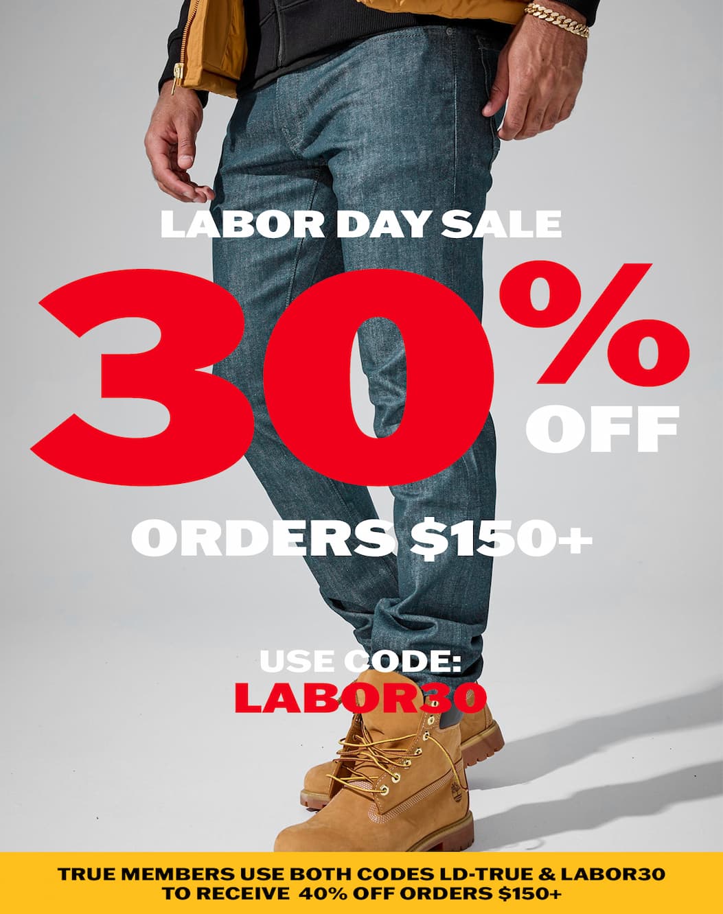 Labor Day Sale: 30% off orders $150+ with code LABOR30