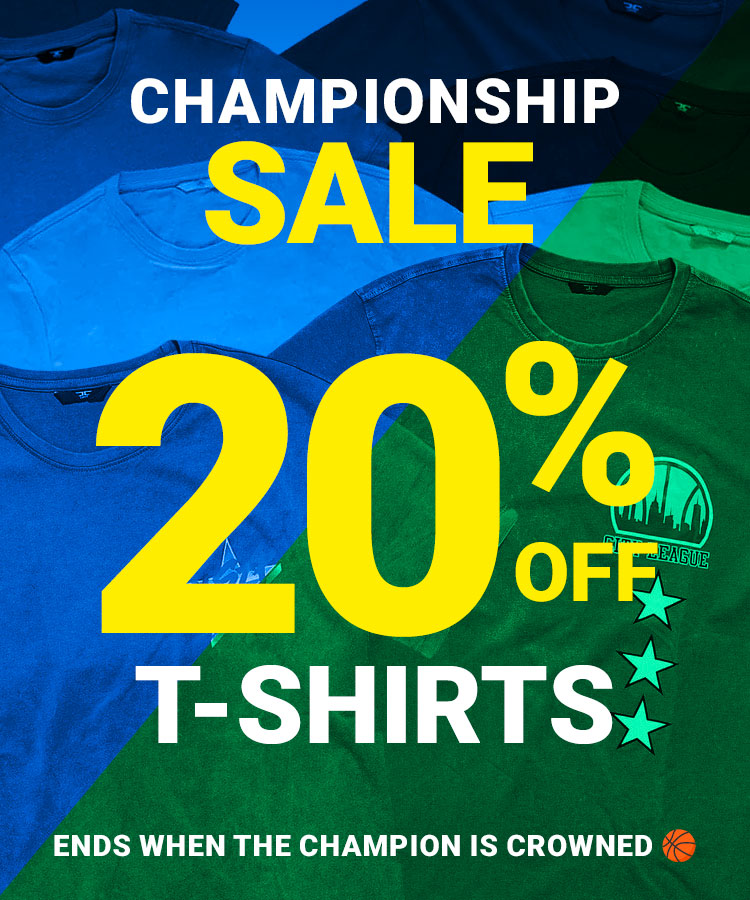 Championship Sale - 20% off t-shirts!
