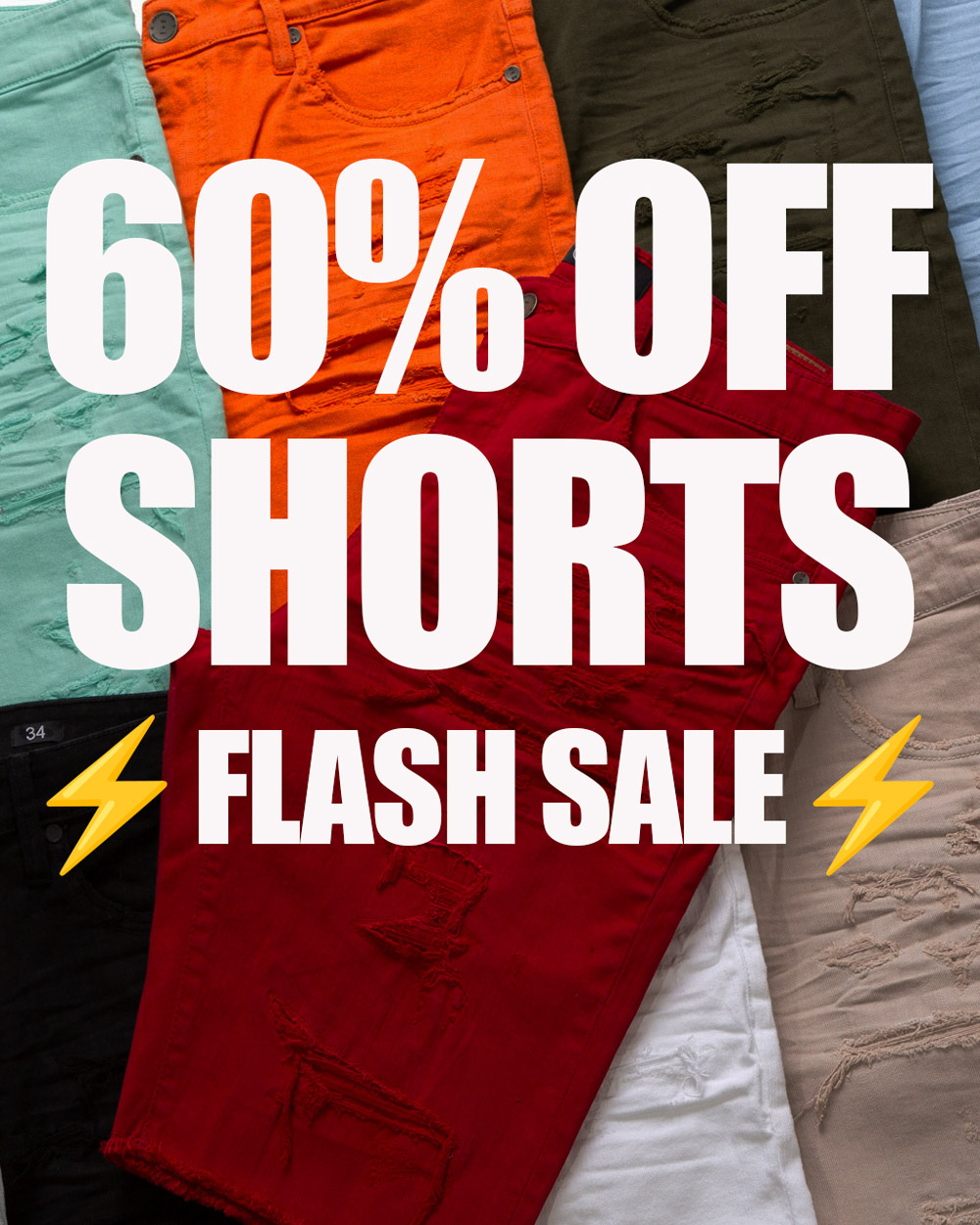 60% Off Shorts Flash Sale