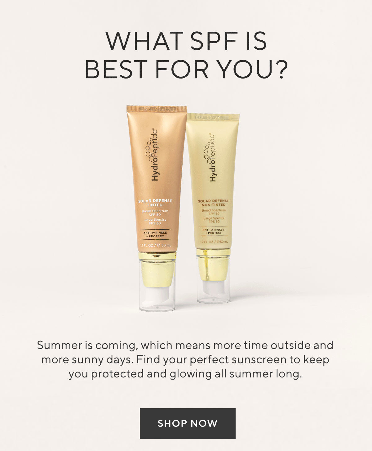 Your Guide to SPF Hydro Peptide