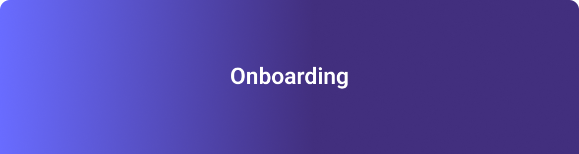 Onboarding