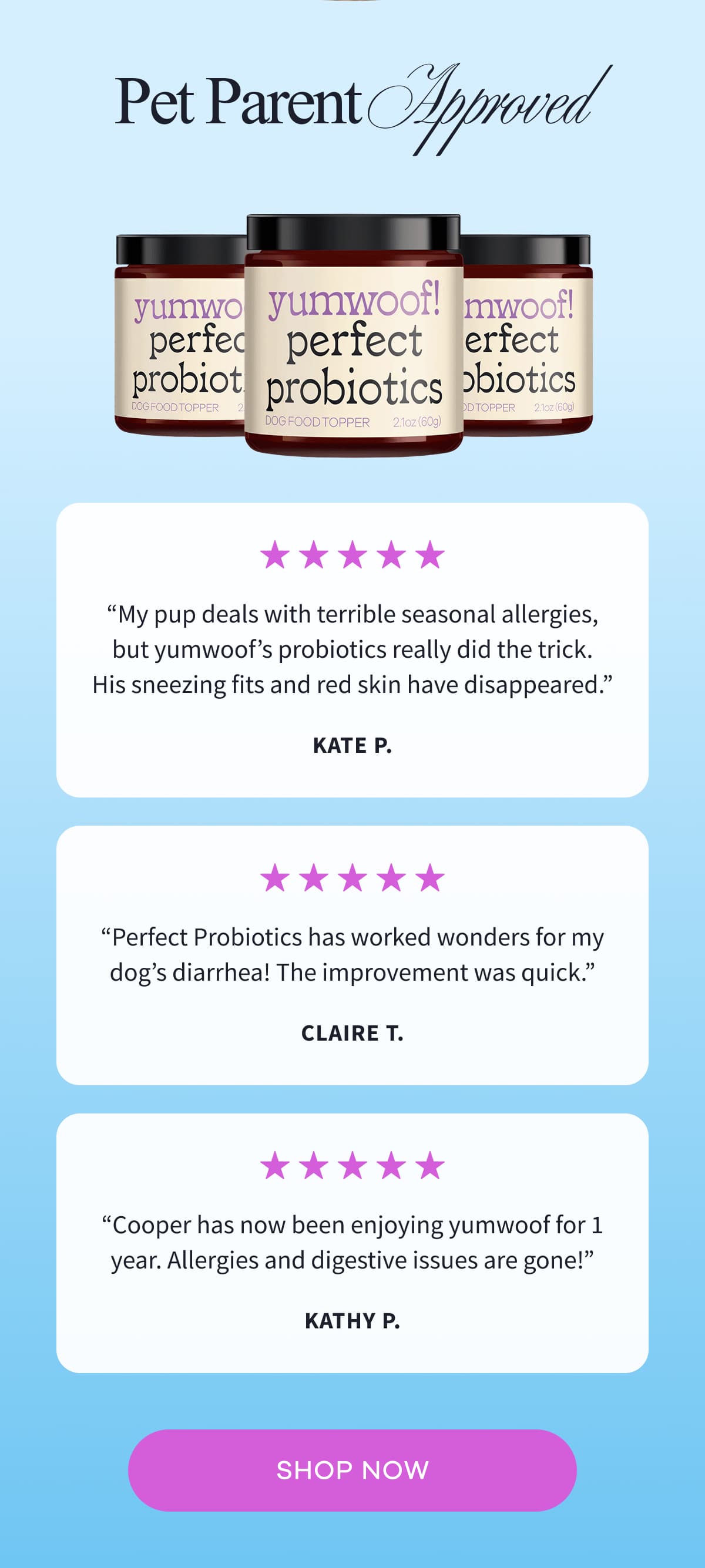 Pet Parent Approved | SHOP NOW