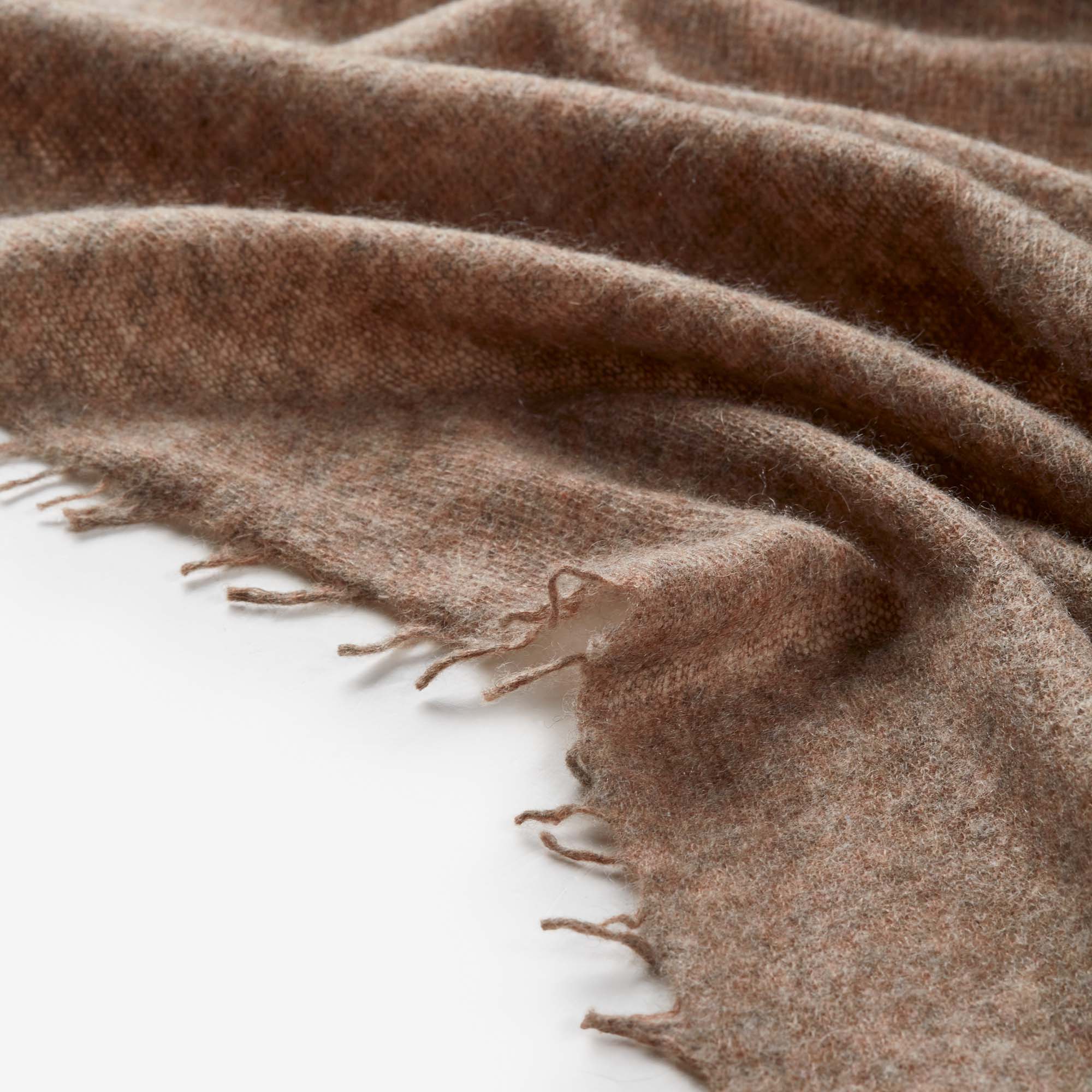 Ausschnitt Schal CAMILLE in Schoko Mélange