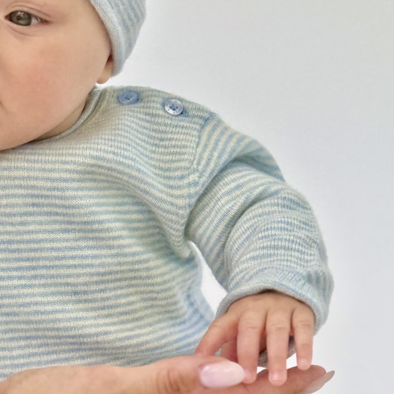 Auschnitt Baby Overall MINISTRIPE