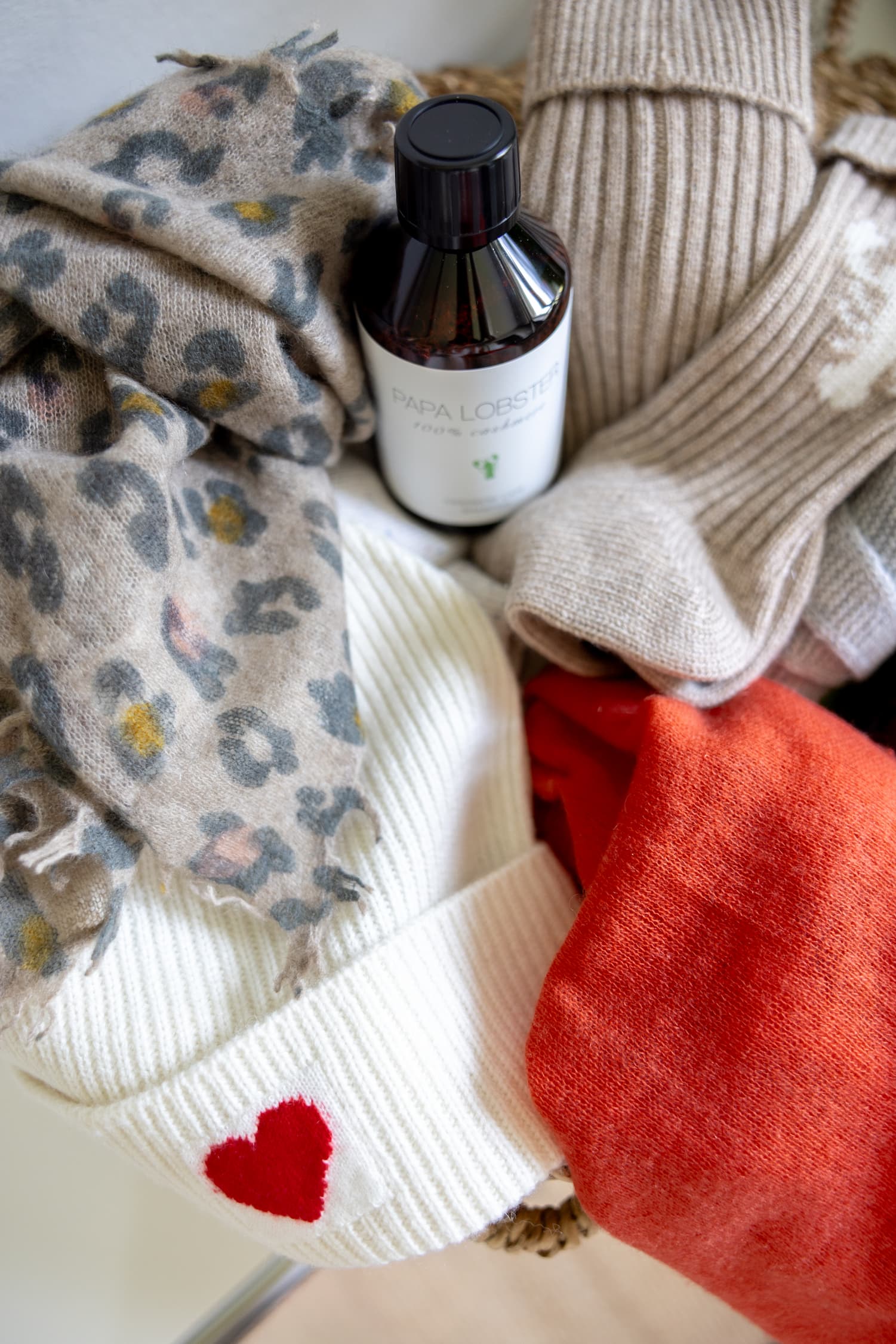 Geschenkekorb mit Kaschmir-Styles