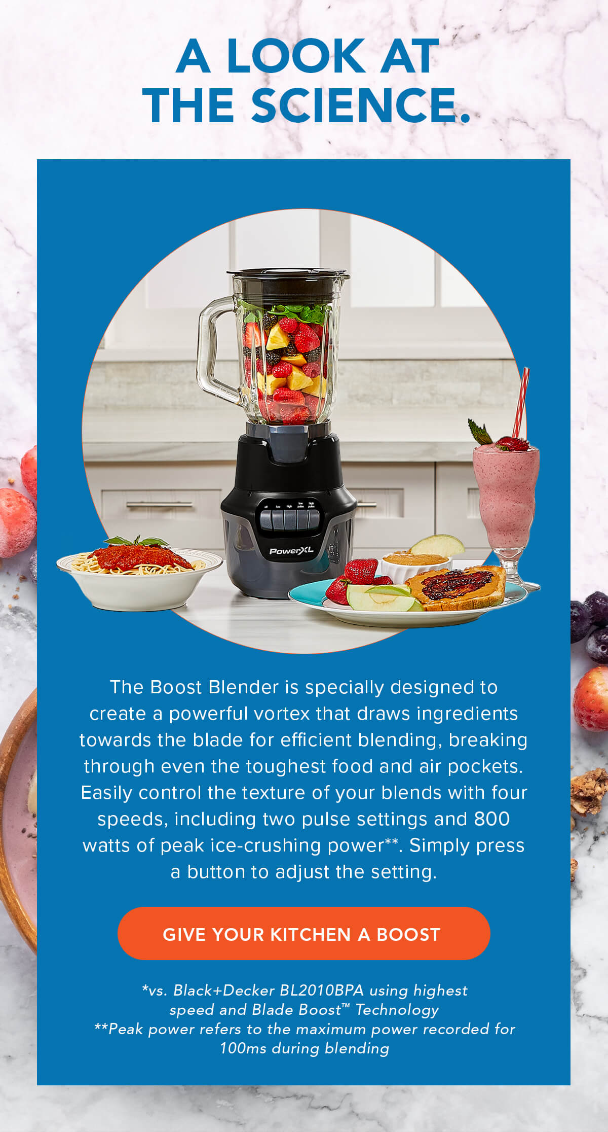 The Power XL® Boost Blender 💪 Power AirFryer