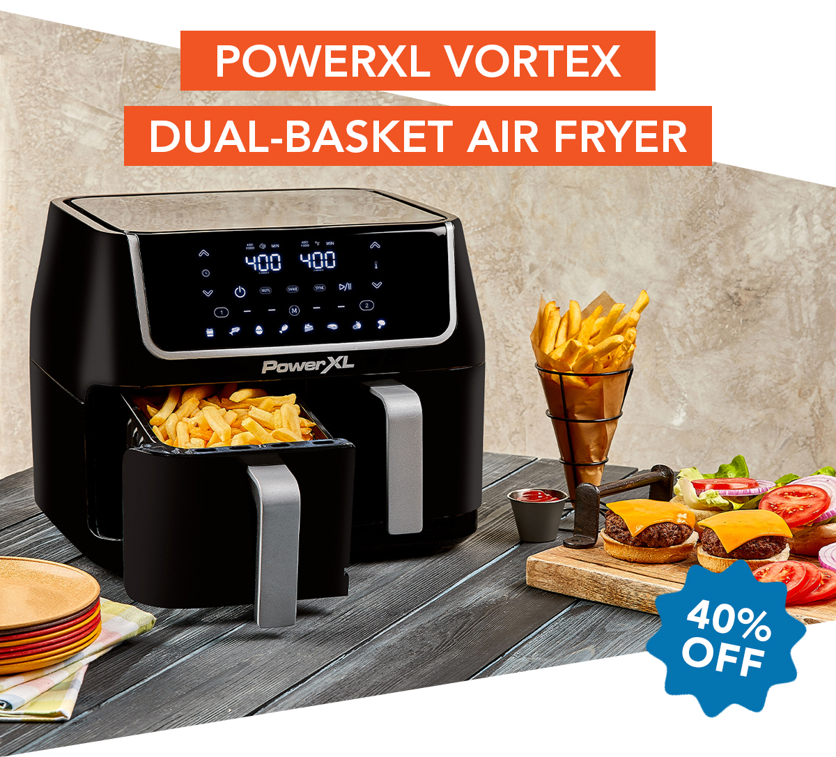 Take 40 OFF the Vortex DualBasket Air Fryer PowerXL