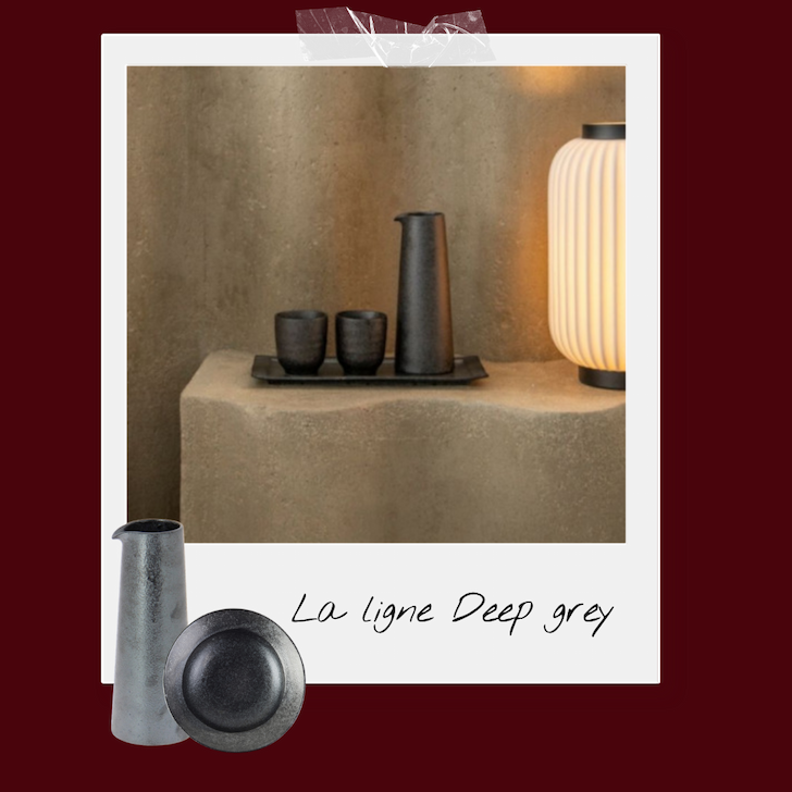 CARAFE PORCELAINE - DEEP GREY 