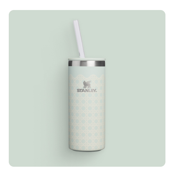 The Everyday Slim Can Cooler Cup | Mist Rattan