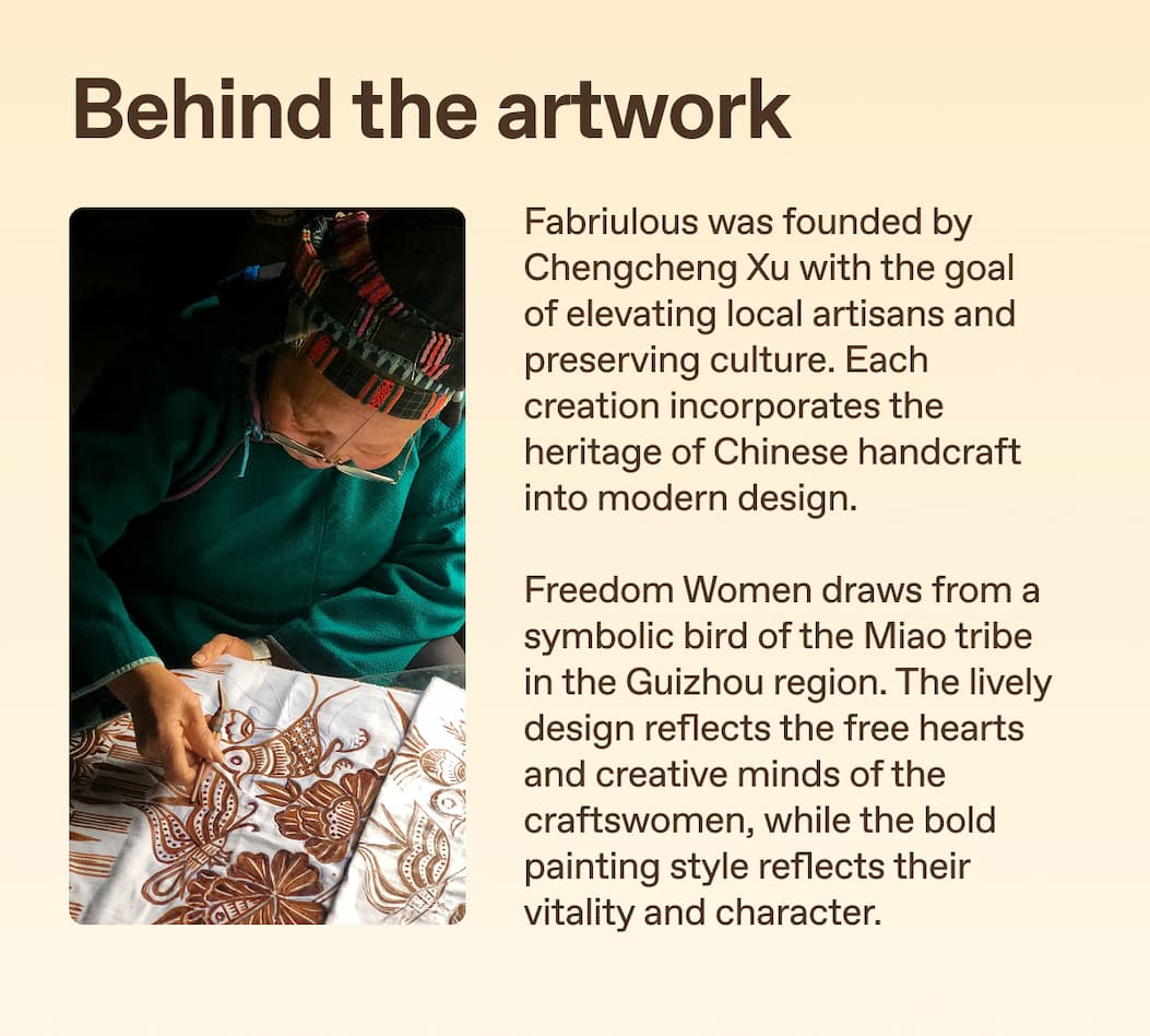Behind the artwork - Freedom Women