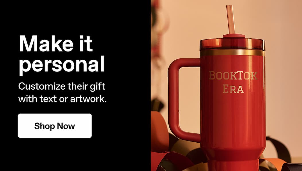 Make it personal. Customize their gift with text or artwork. Shop Now.