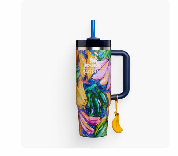 Stanley 1913 x FARM Rio Quencher® H2.0 Flowstate™ Tumbler | 30 OZ | Rio Painted Bananas