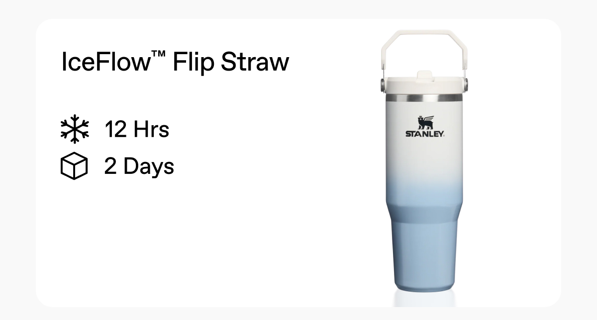 The IceFlow™ Flip Straw Tumbler | 30 OZ