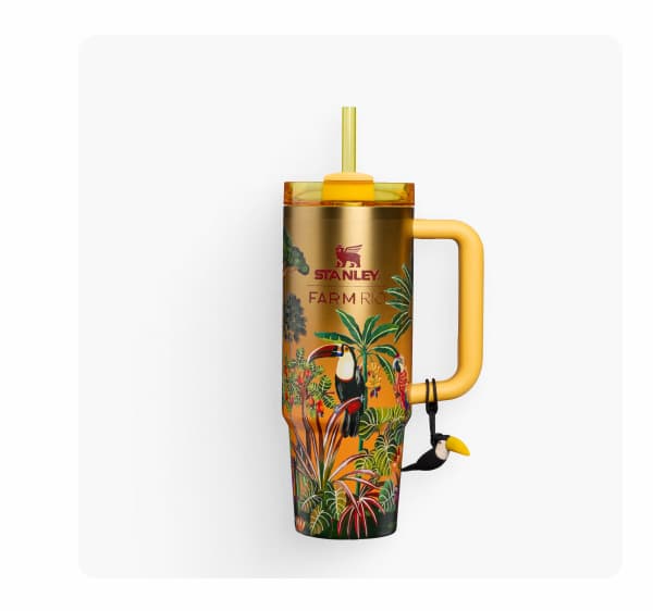 Stanley 1913 x FARM Rio Quencher® H2.0 Flowstate™ Tumbler | 30 OZ | Tropical Woods