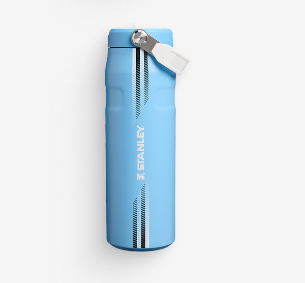 The Country Collection IceFlow™ Aerolight Flip Straw Bottle | 24 OZ | Team Light Blue White