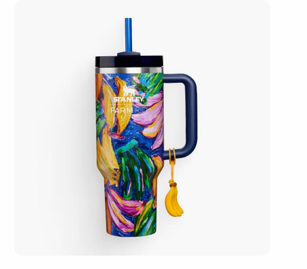 Stanley 1913 x FARM Rio Quencher® H2.0 Flowstate™ Tumbler | 40 OZ | Rio Painted Bananas