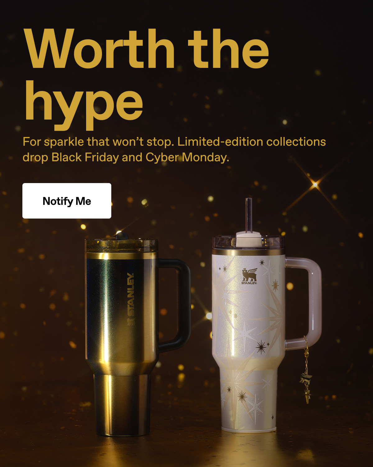 Worth the hype. For sparkle that won't stop. Limited-edition collections drop Black Friday and Cyber Monday. Notify Me.