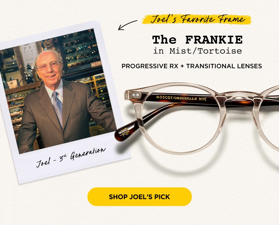 Joel's Favorite Frame - The FRANKIE in Mist/Tortoise