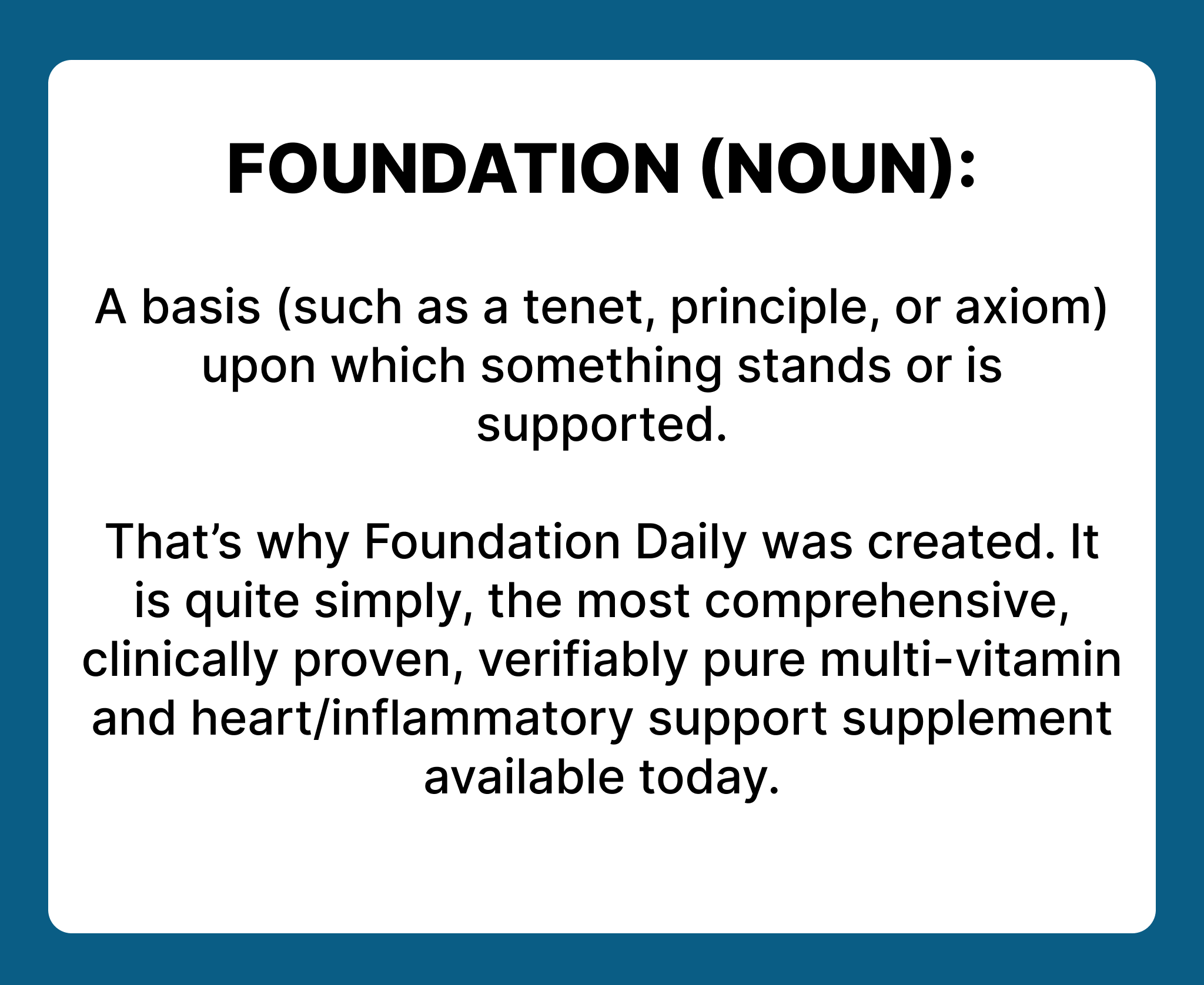 Foundation definition