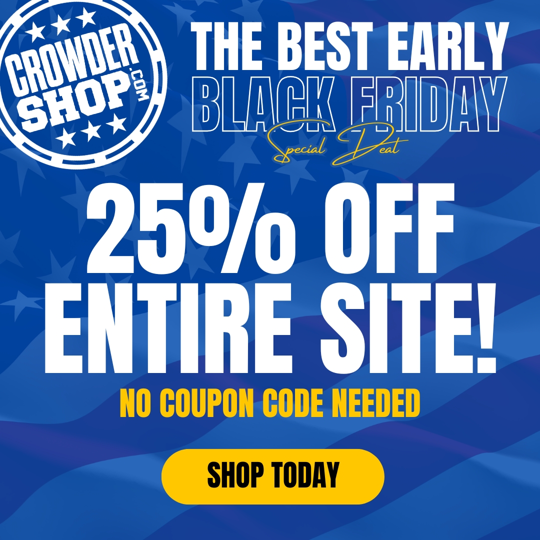 CrowderShop | Save 25% Off Entire Site | Today Only