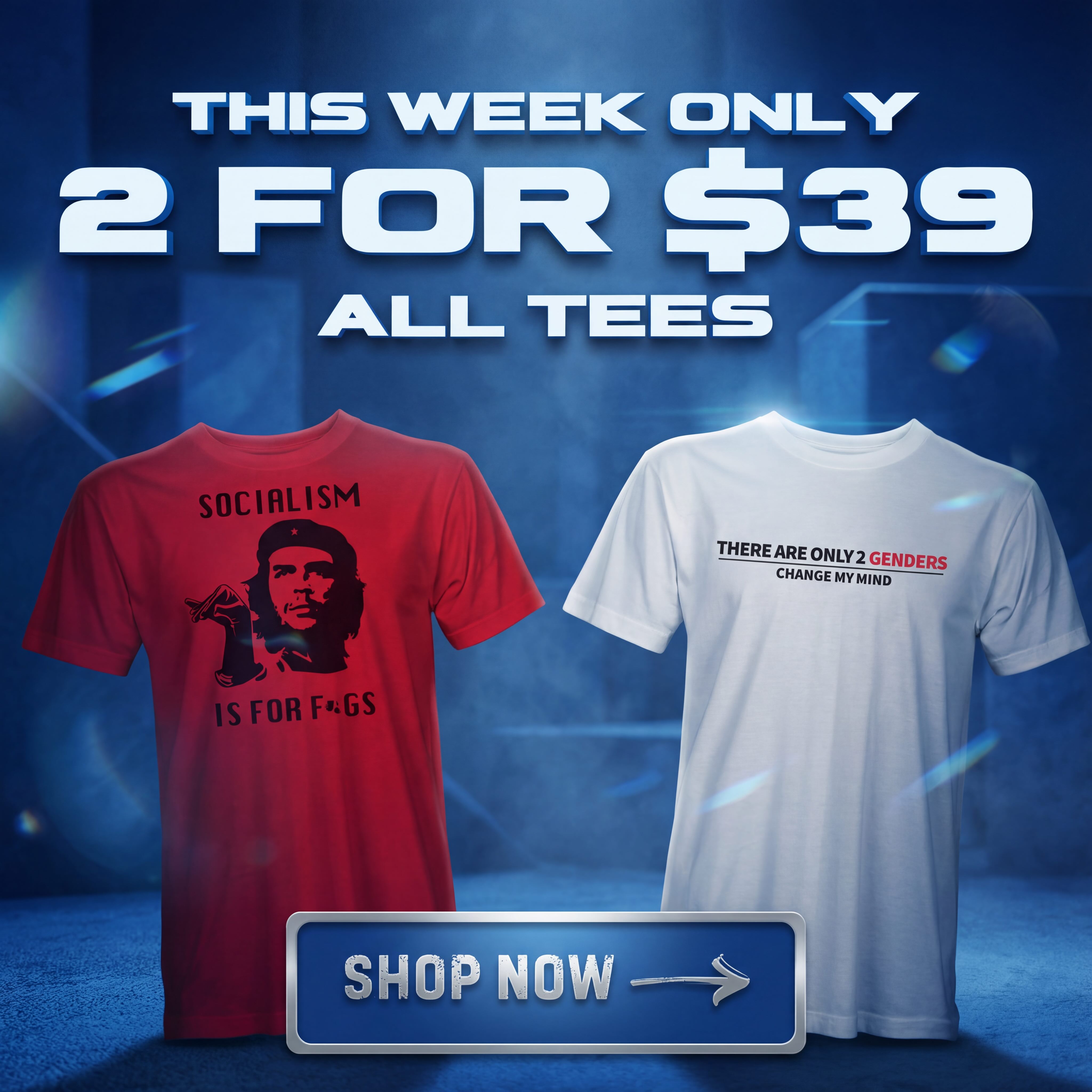 ANY 2 SHIRTS FOR $39