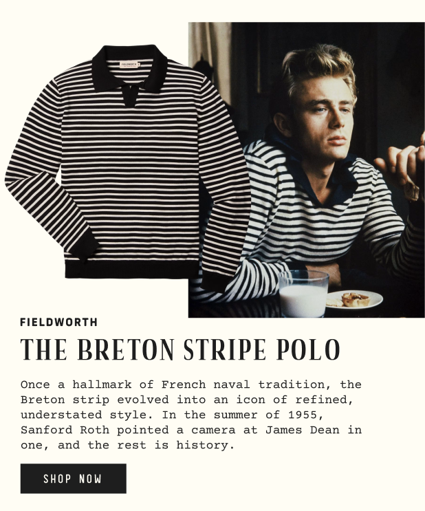 Breton Stripe Knit Polo
