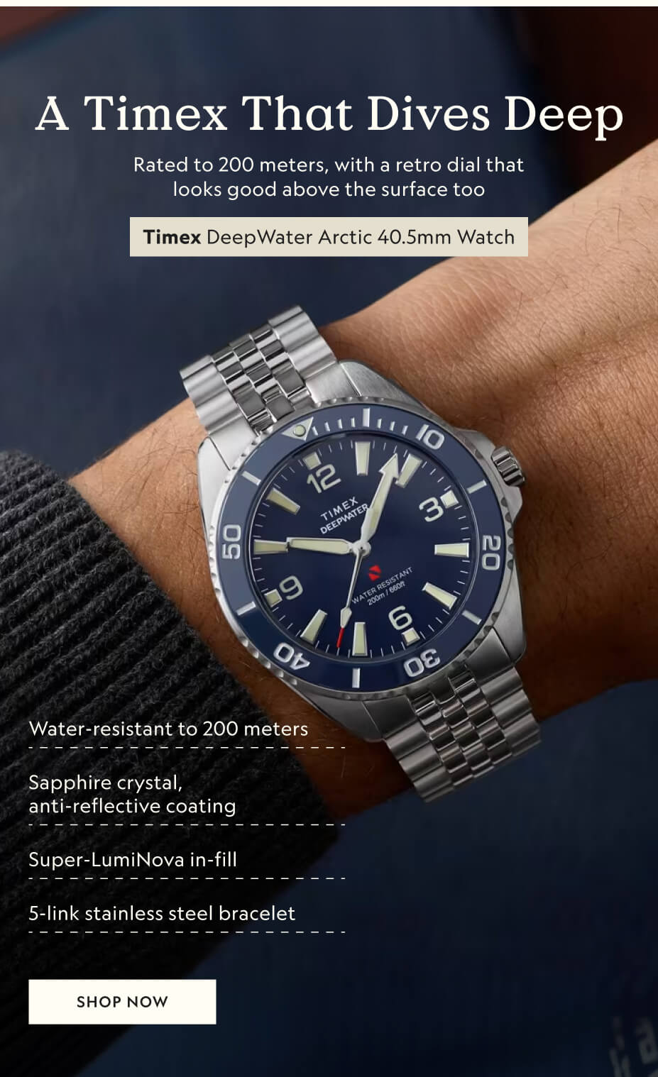 Timex DeepWater Arctic 40.5mm Watch